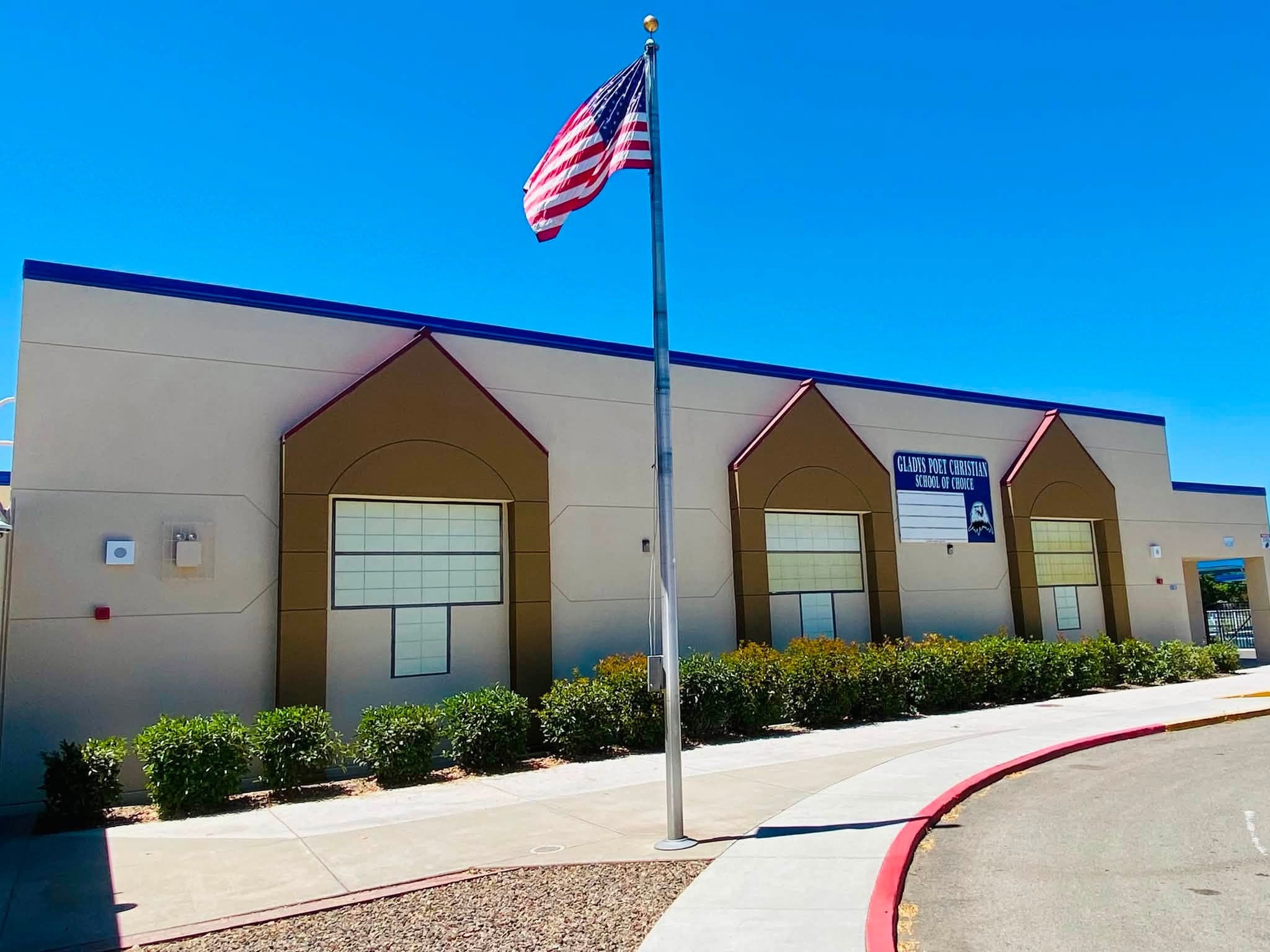 School building exterior commercial repaint